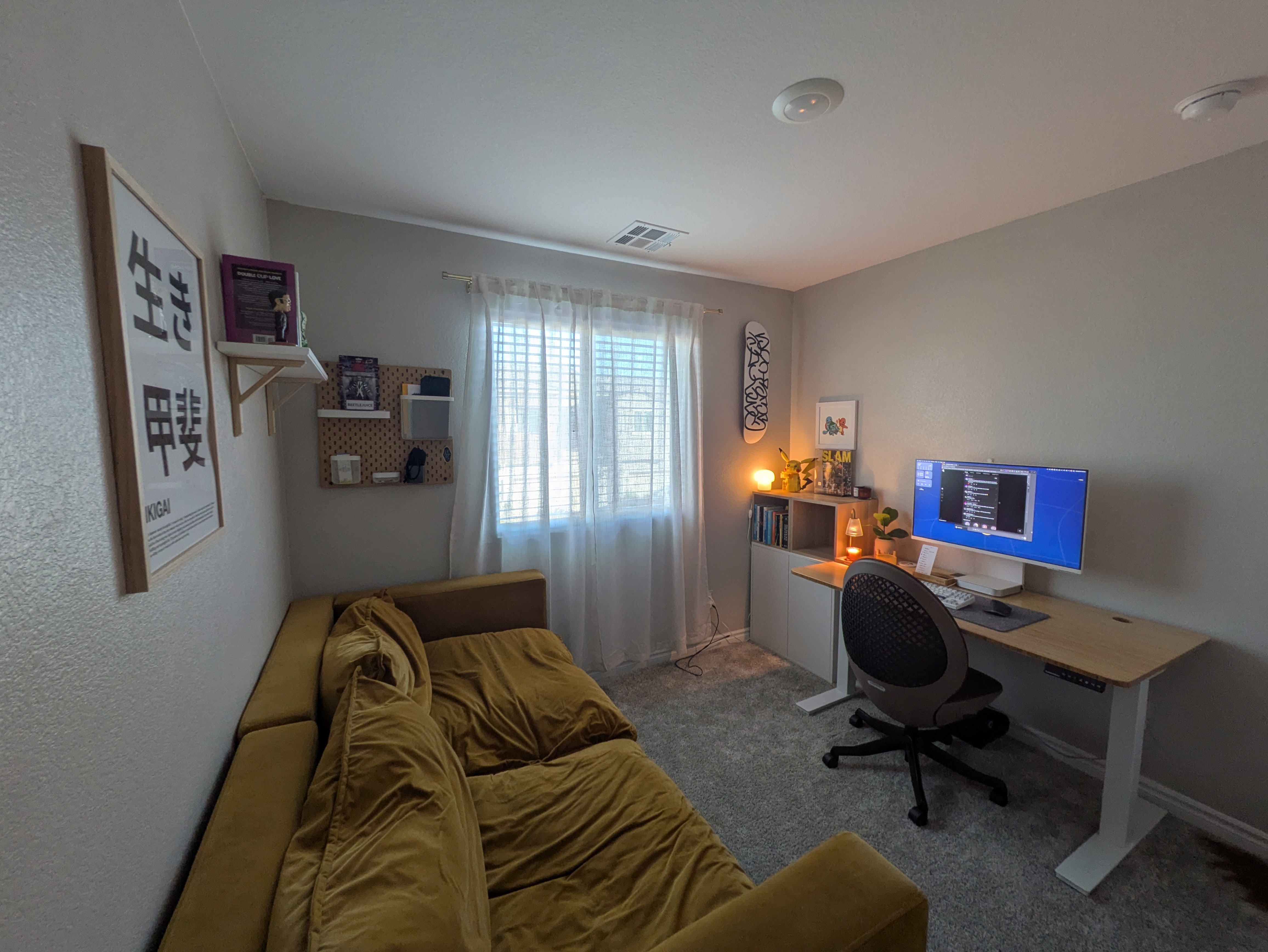 Home office workspace setup