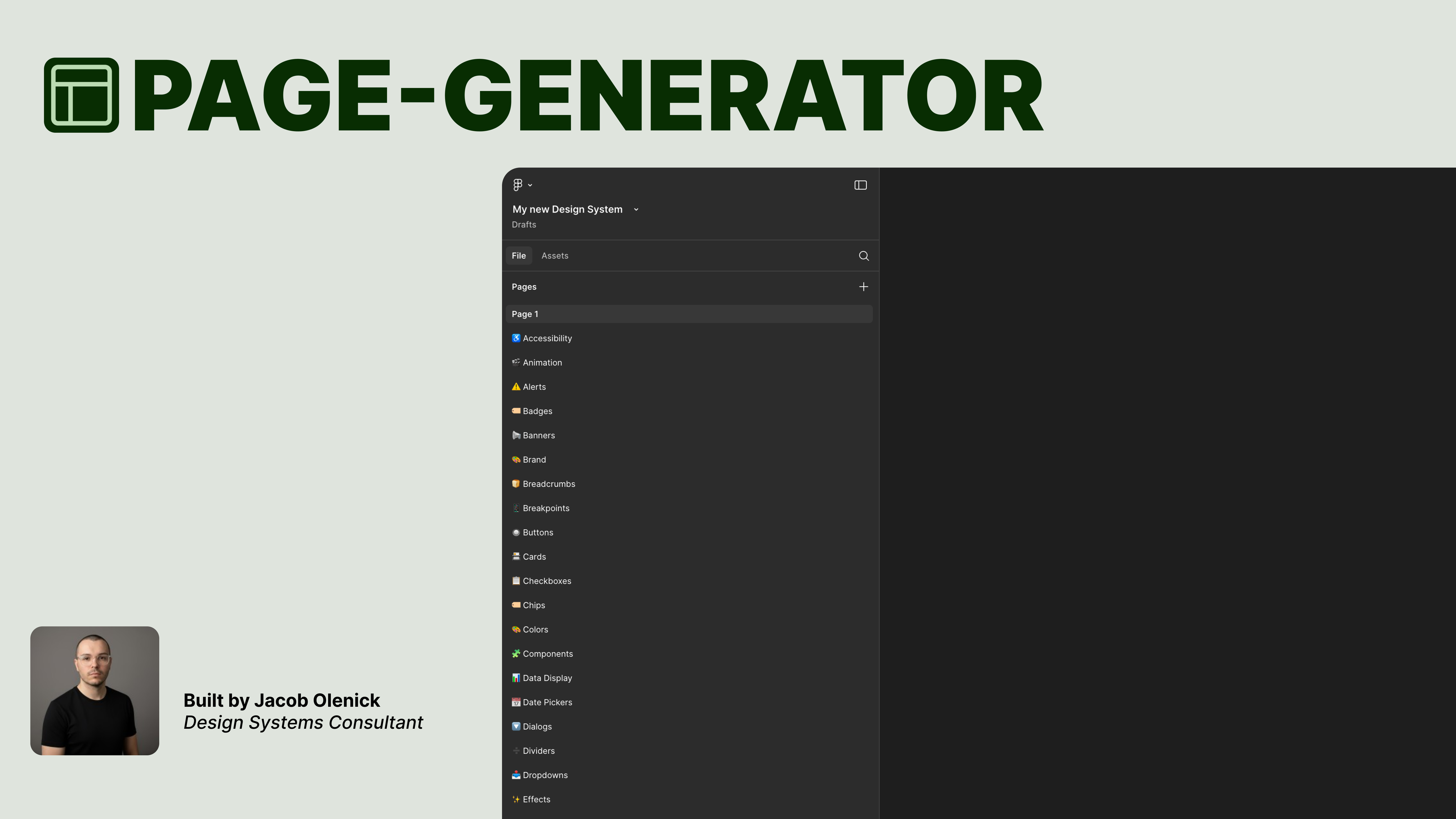 Page Generator Figma plugin